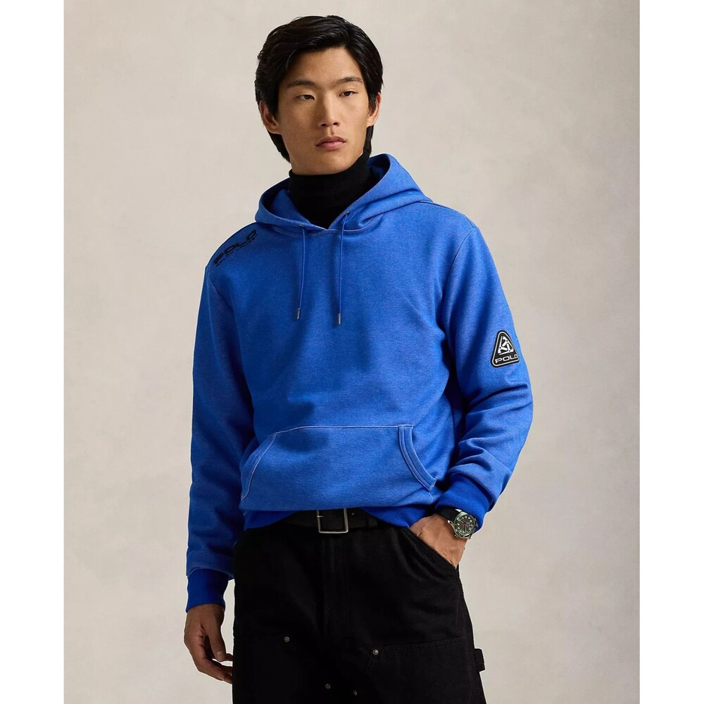 Polo Ralph Lauren Men's Logo Double-Knit Hoodie Sweatshirt Royal Blue XL